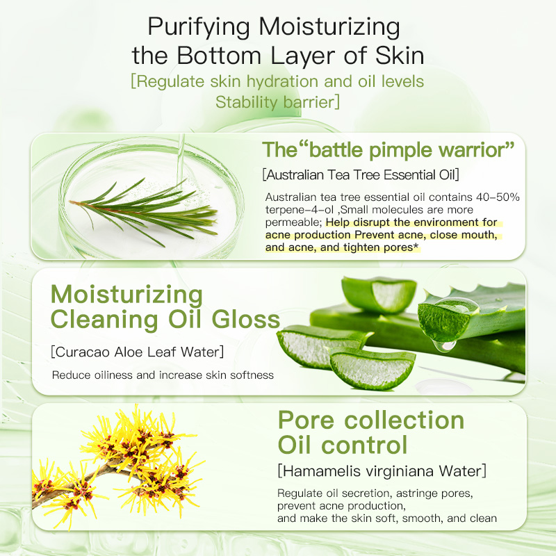 Australian Tea Tree Cleanser for Oily Skin, Facial Oil Control, Deep Cleansing for Men and Women(pic4)