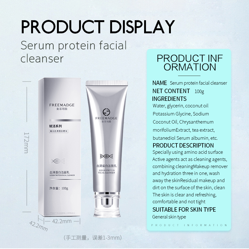 Protein Facial Clean Deep Pore Cleanser Face Wash and Makeup remover(pic2)