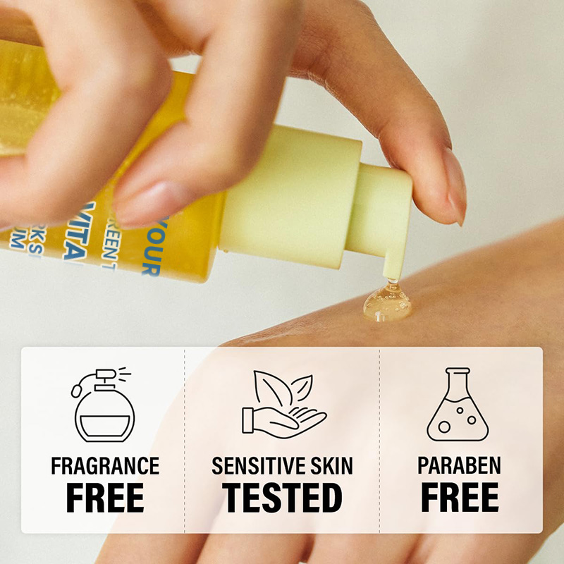 Wholesale Green Tangerine Vitamin C Serum for Dark Spot Care Age Repair Brightening Reduce Wrinkle(pic5)