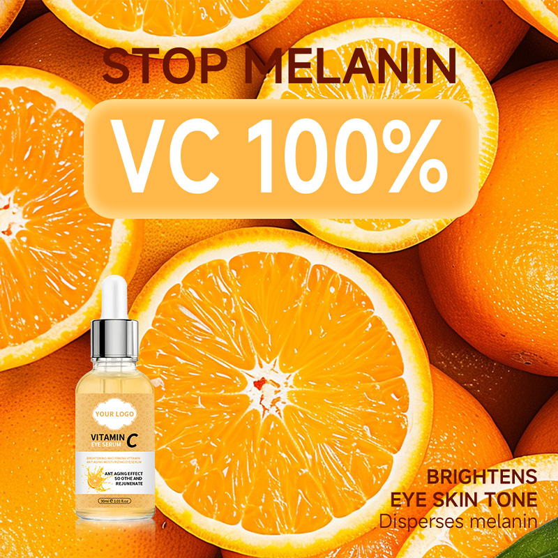 Private Label Natural Vc Eye Serum for Dark Circles, Fine Lines Puffiness CrowS Feet Eye Bags Under Eyes(pic5)