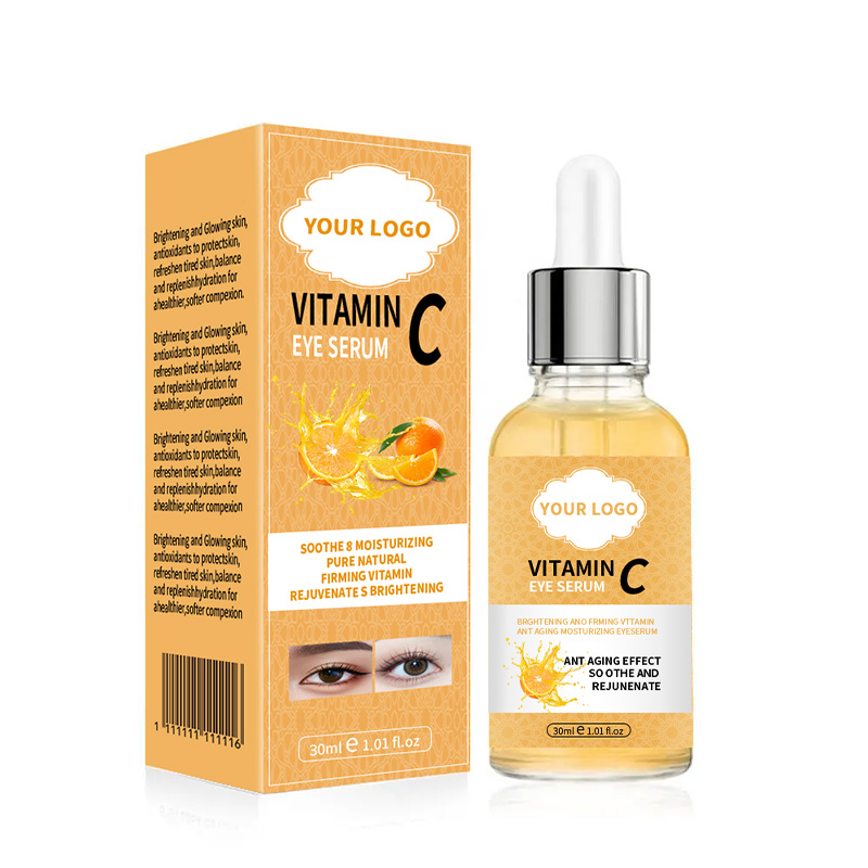 Private Label Natural Vc Eye Serum for Dark Circles, Fine Lines Puffiness CrowS Feet Eye Bags Under Eyes(pic1)