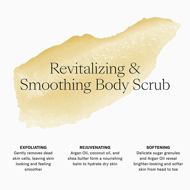 Moisturizing and Exfoliating Body, Face, Hand, Foot Scrub, Butter Lotion, Natural Exfoliating Argan Sugar Body Scrub(pic3)