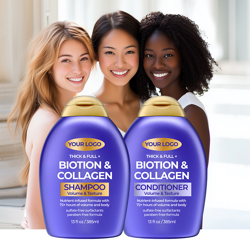 GreenLem BIOTION &COLLAGEN Cream Shampoo & Conditioner Set with for Silky Smoothness Oil-Control Hair-Loss Prevention(pic5)