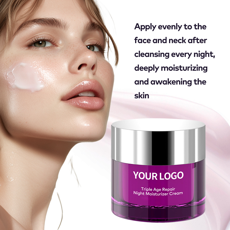 Organic Triple Repair Night Cream for Dark Spots & Wrinkles Moisturizer with Shea Butter & Vitamin C Vegan & Herbal Ingredients(pic6)