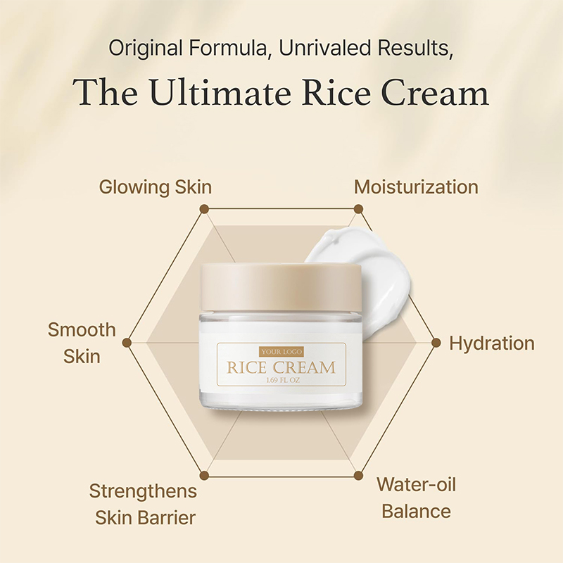 Korea Skin Care Beauty Product Rice Skin Whitening 41% Rice Bran Serum Face Hydrating Rice Face Cream(pic5)