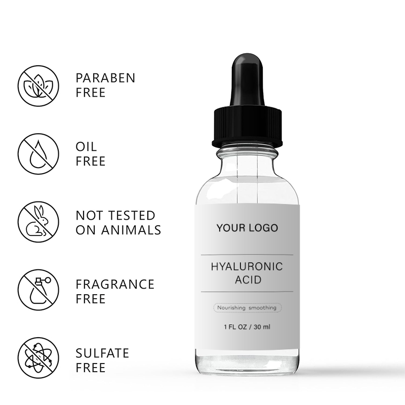 Wholesale Vegan Hyaluronic Acid Serum - Fragrance-Free Face Moisturizer with Collagen & Vitamin C for Skin Smoothing(pic2)