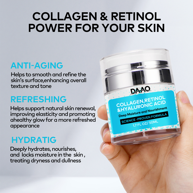 OEM Retinol Face Cream Moisturizing Firming Anti-Wrinkle Neck Cream with Collagen Hyaluronic Acid Cream(pic3)