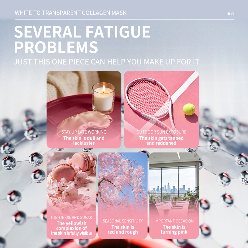 High Quality New White to Transparent Collagen Face Mask Face Tightening Anti-Aging Hyaluronic Acid Ingredients All Skin(pic2) High Quality New White to Transparent Collagen Face Mask Face Tightening Anti-Aging Hyaluronic Acid Ingredients All Skin(pic2)