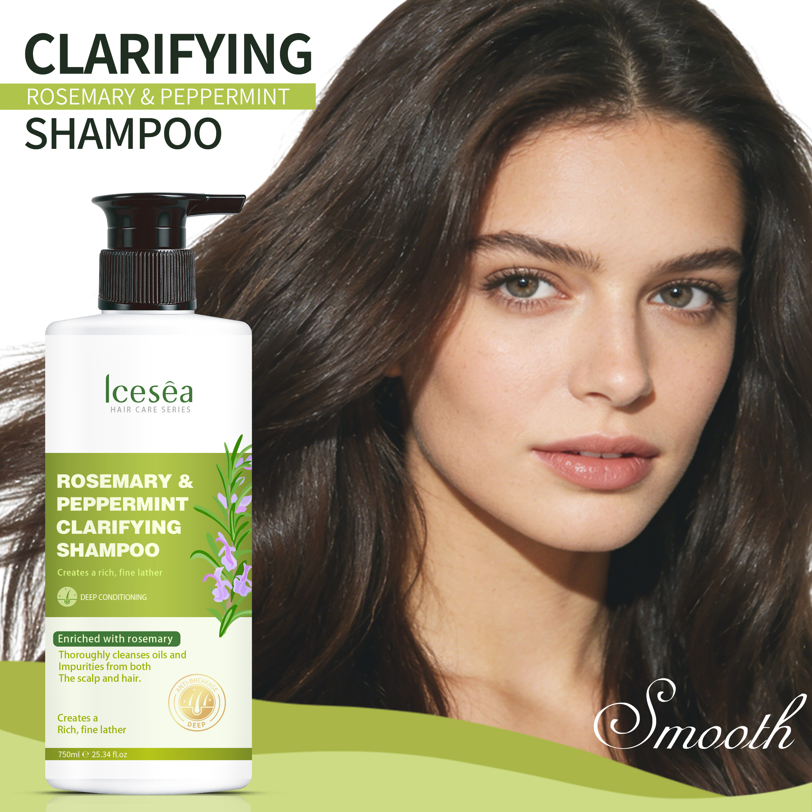 Icesea Rosemary Mint Shampoo - Dandruff 