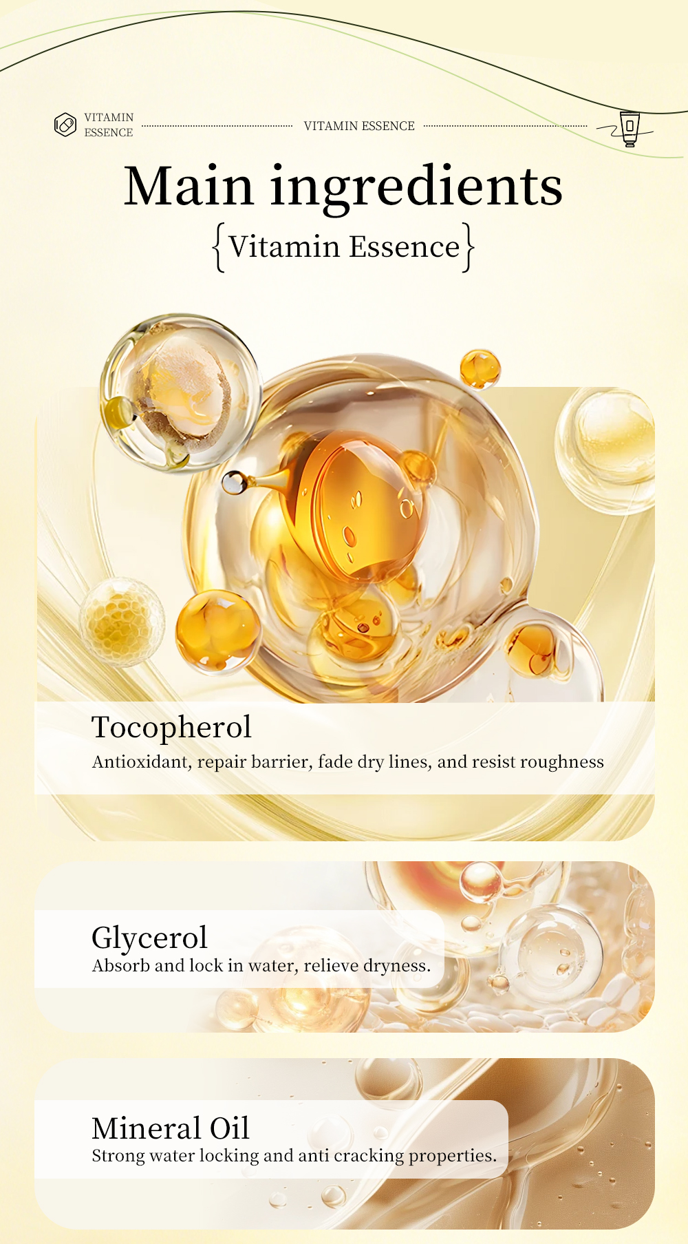 Icesea Vitamin-Enriched Hand & Nail Cream with Deep Moisturizing Essence for Dry Cracked Skin(pic4)