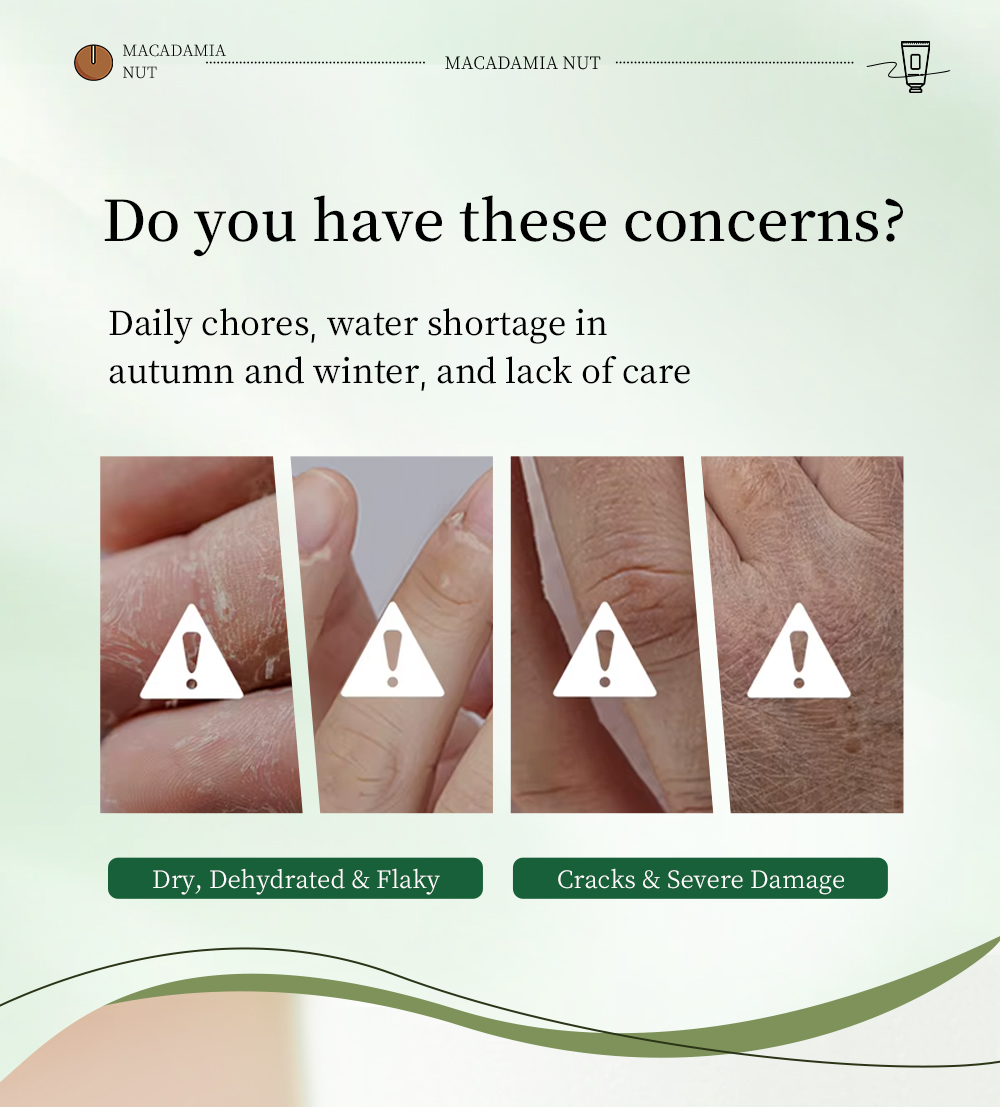 Icesea Macadamia Nut Hand Cream-Deeply Nourishing & Repairing Moisturizer for Dry/Cracked Hands Travel Size(pic2)