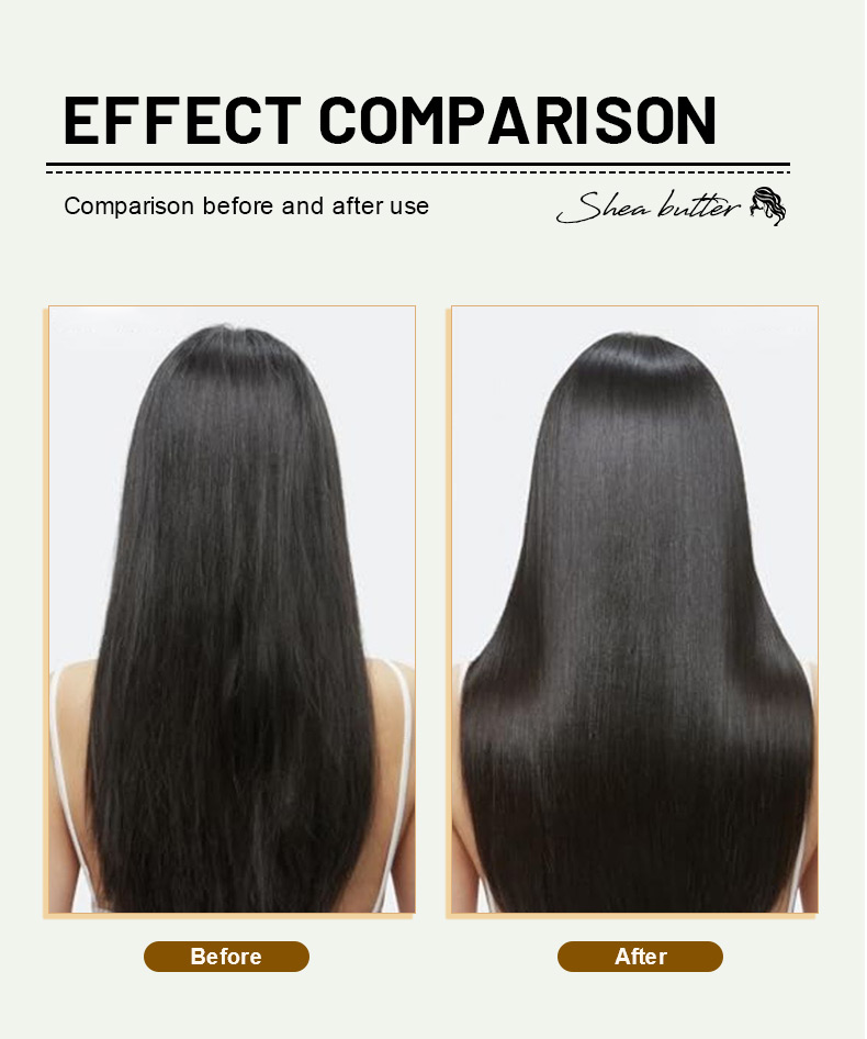 OEM or Own Brand:Nourishing Shea Butter Leave-In Serum for Dry/Damaged/Frizzy Hair Adds Shine & Smoothness(pic4)