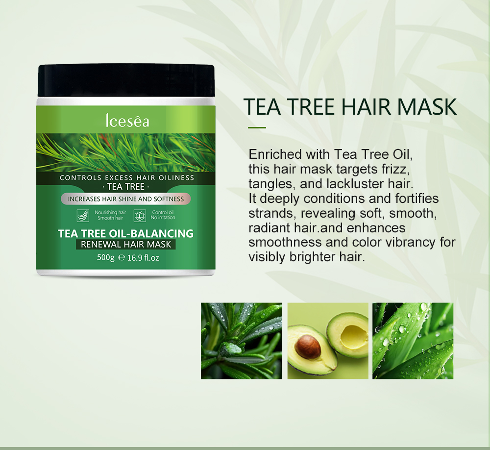 Lcesea Tea Tree Oil Control Series: Repair Damaged Hair, Remove Dandruff, and Control Oil(pic5)