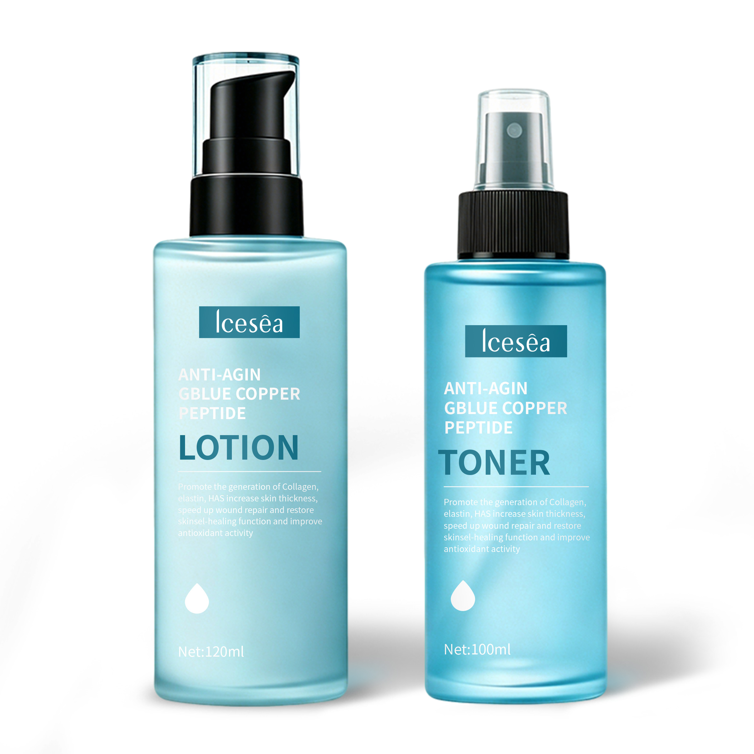 Private Label Copper Peptide 2 in 1 Face