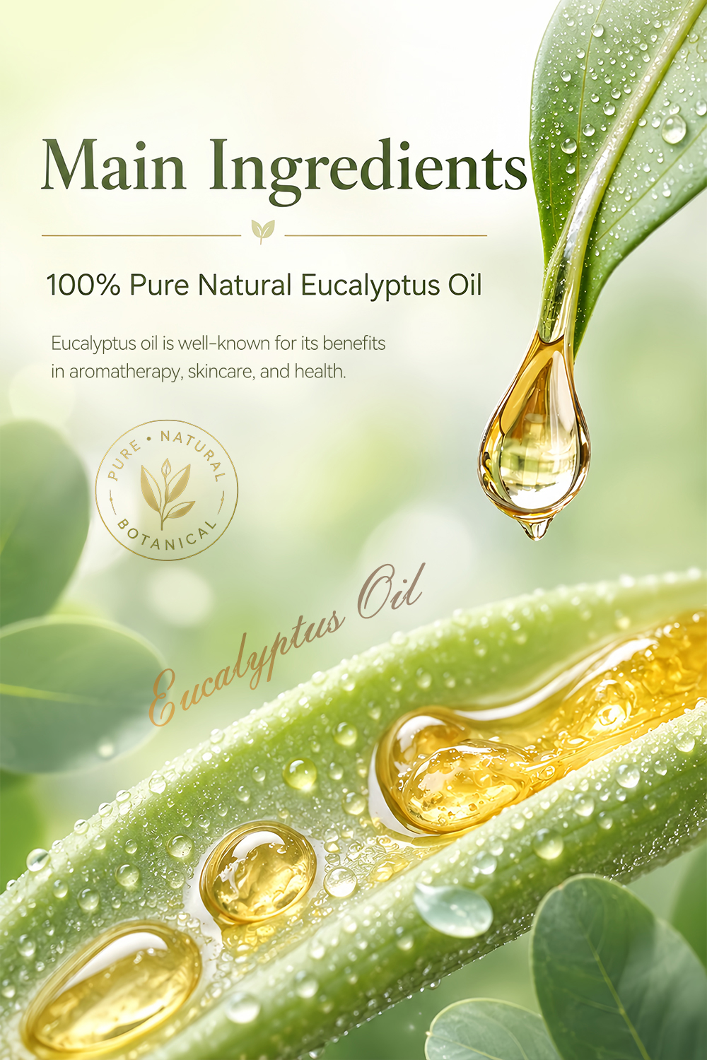 Wholesale PrivateLabel Manufacturer OEM ODMEucalyptus Essential Oil Cold Pressed Therapeutic Grade 100% Pure Natural(pic4)