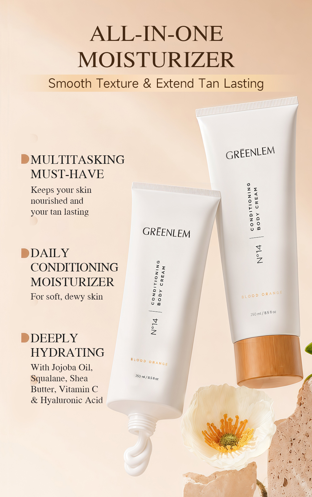 Greenlem Private Label Body Moisturizer with Hyaluronic Acid-Hydrating & Moisturizing Formula(pic3)