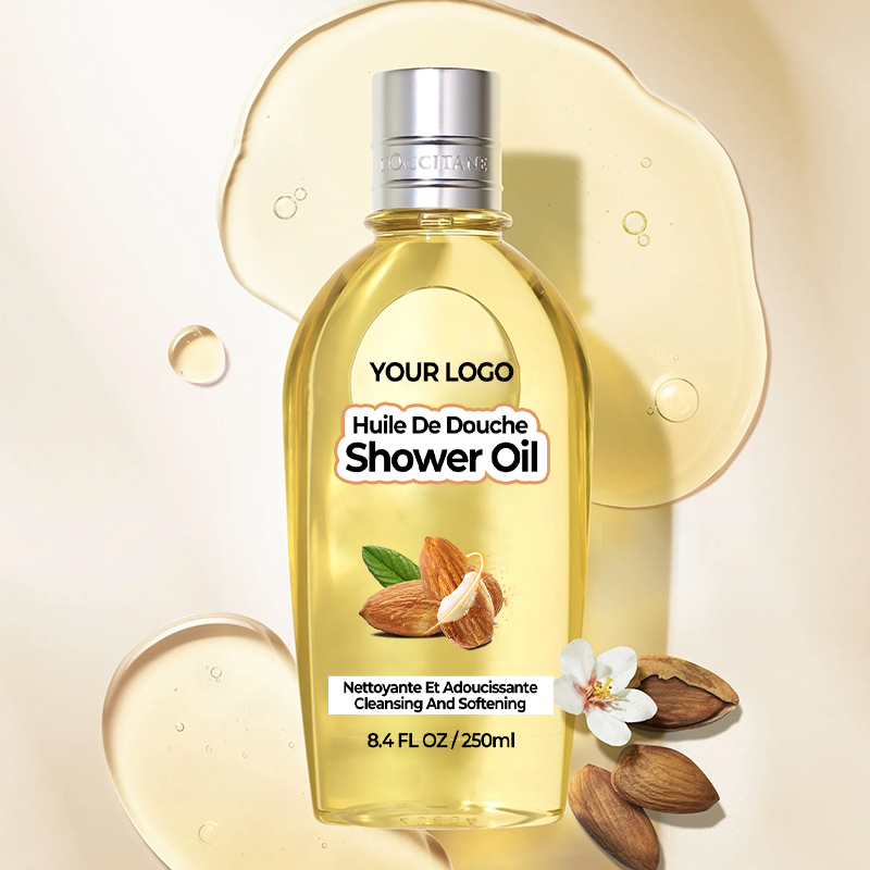 GreenLem Organic Sweet Almond Oil Gel Body Wash with Deep Cleansing & Exfoliating Long-Lasting Fragrance for Private Label(pic1)
