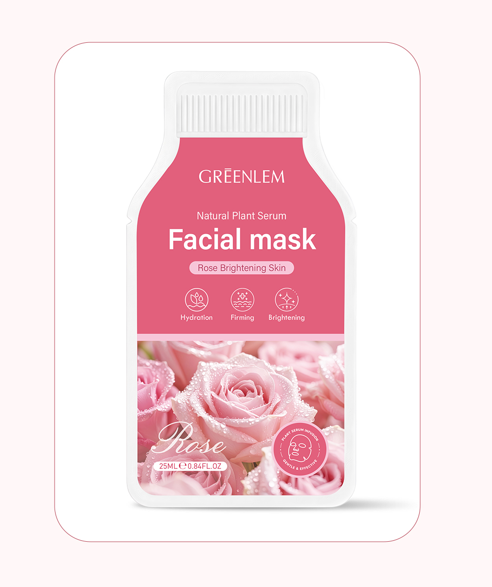 Custom Rose Natural Plant Serum Vitamin E Hyaluronic Acid Glycerin for Facial Mask Moisturizing Lightening Private Label(pic5)