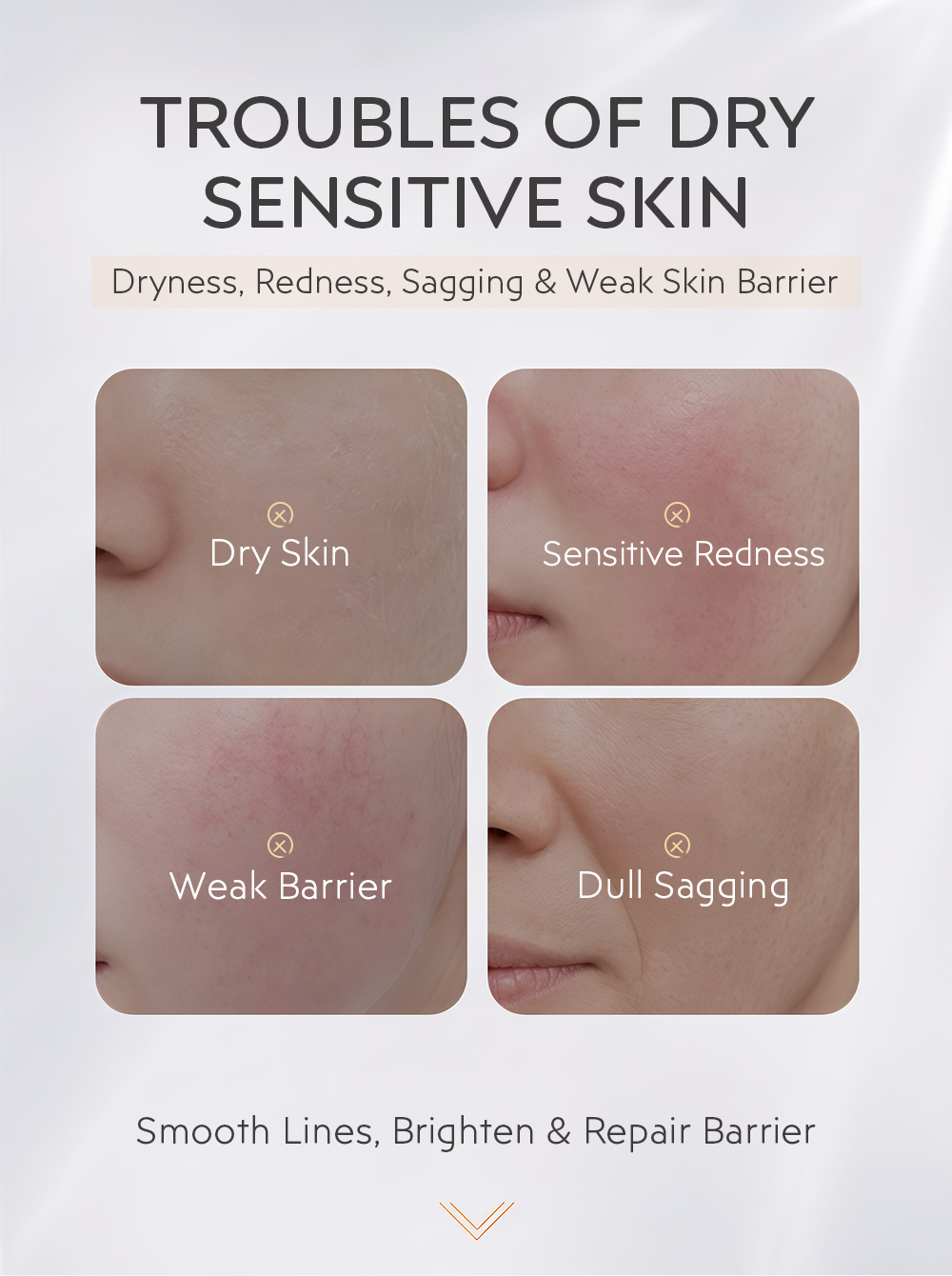Sheet with Hyaluronic Acid & Ceramide Firming & Skin Barrier Support for Women(pic2)