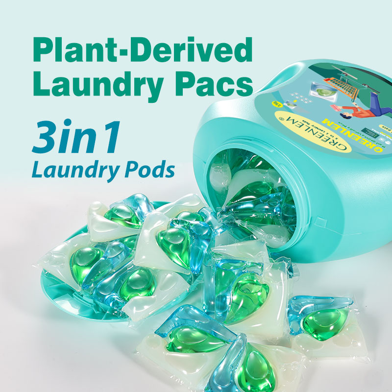 Custom Plant-Based Laundry Detergent Pods | 80%+ Active Agents | Powerful Stain Removal & Eco-Friendly | OEM/ODM Supported(pic3)
