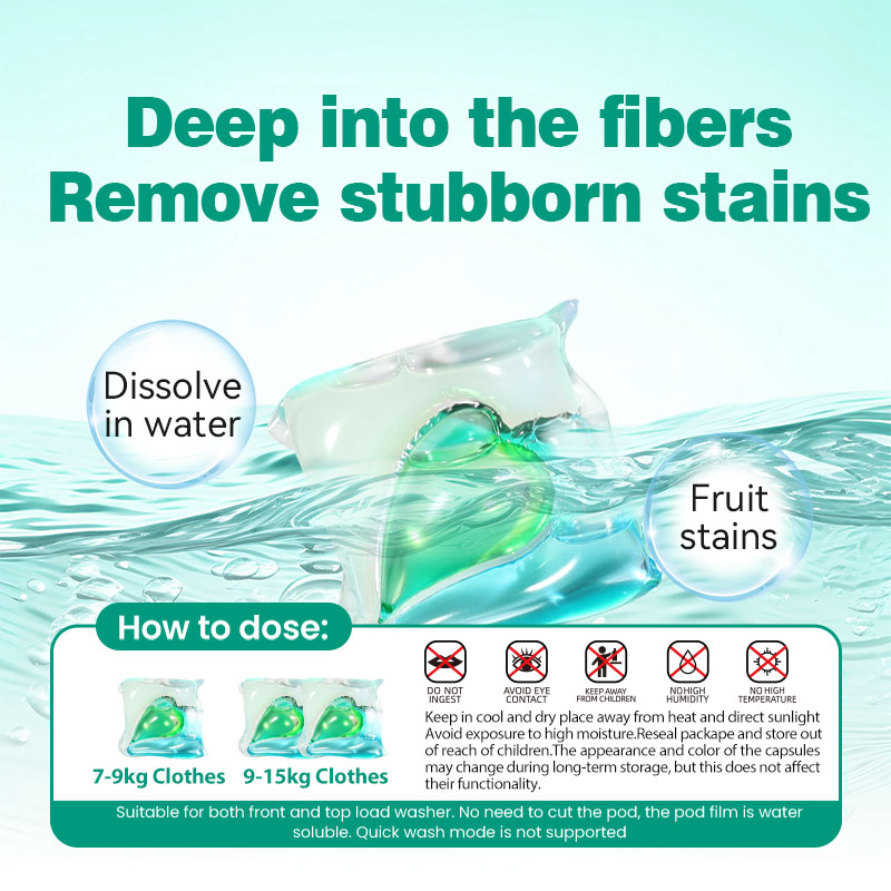 Custom Plant-Based Laundry Detergent Pods | 80%+ Active Agents | Powerful Stain Removal & Eco-Friendly | OEM/ODM Supported(pic2)