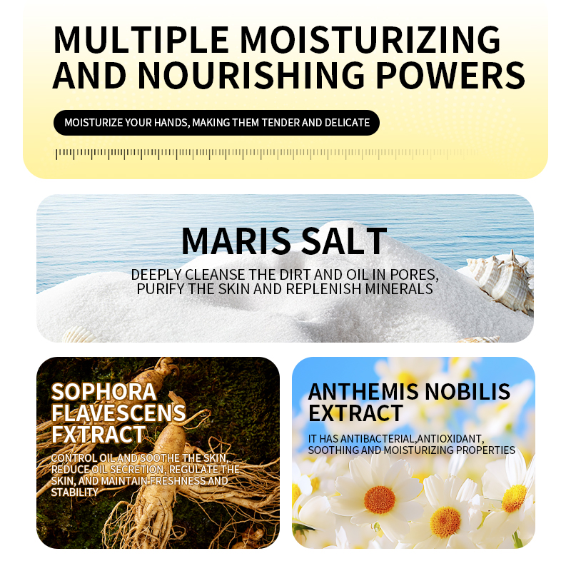 Custom Sea Salt Soap - Natural Dead Sea Salt Handmade Soap for Oily & Acne Skin, Logo Printing Available(pic2)