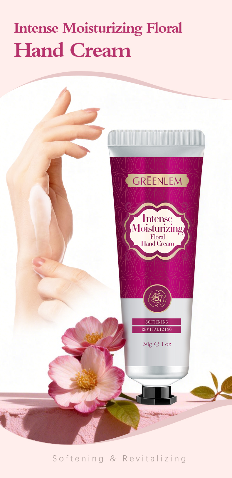 GreenLem Lnlense Moisturizingloal Hand Crsam SOFTENING REVITALIZING(pic1)