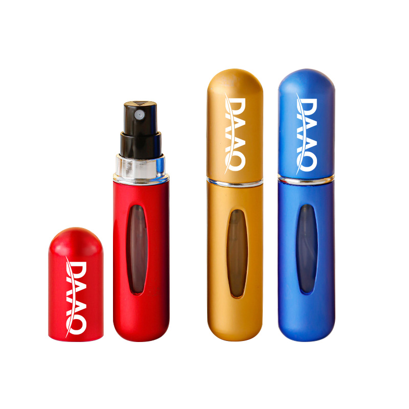 Wholesale 5ml Refillable Perfume Atomizer Travel Kit - 4 Pcs Portable Aluminum Spray Bottles for TSA Carry On, Leak-Proof(pic1)