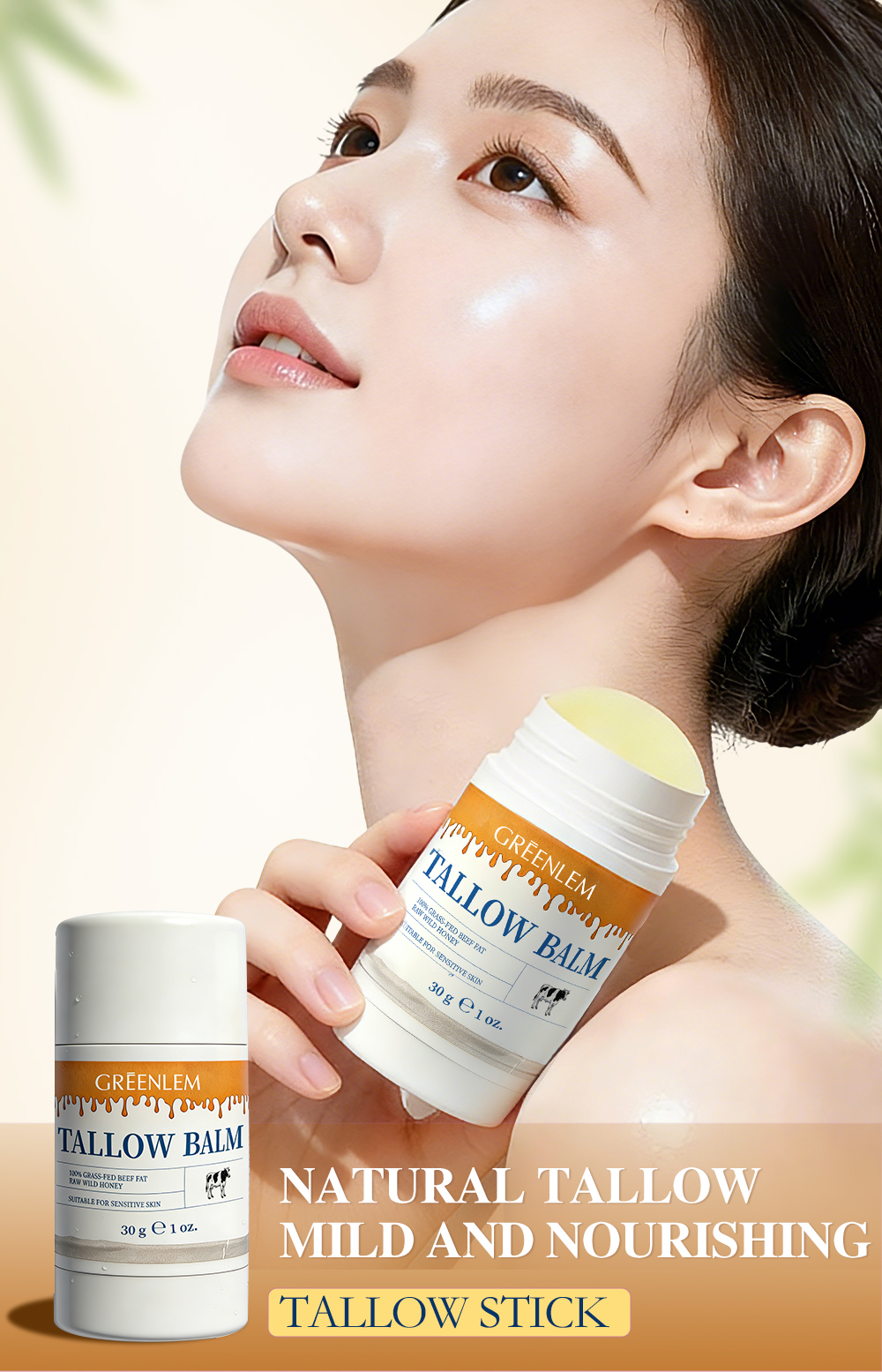 Greenlem TALLOW BALM Natural Beef Fat,Gently Nourishing(pic2) Greenlem TALLOW BALM Natural Beef Fat,Gently Nourishing(pic2)