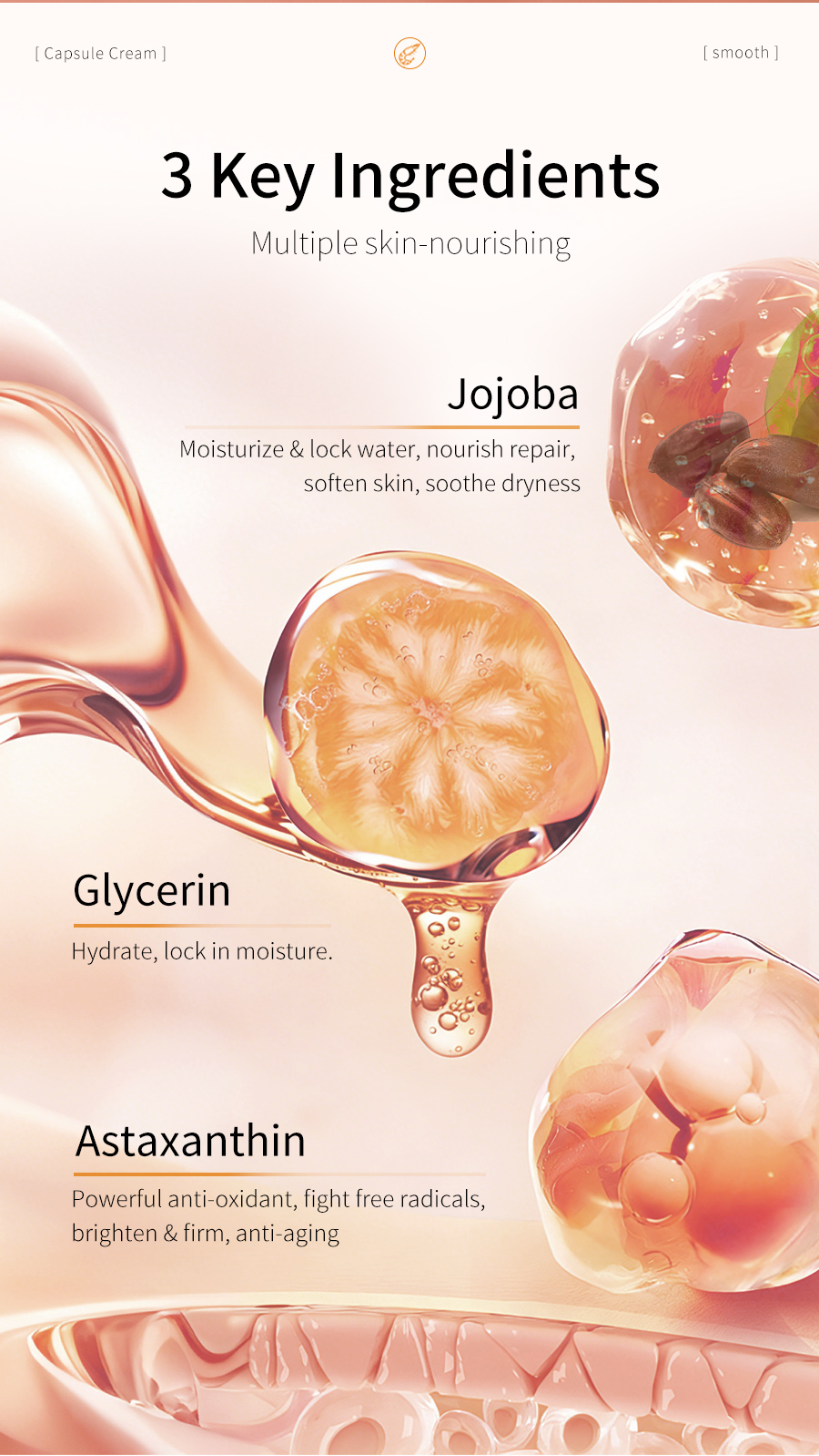 Greenlem Astaxanthin Improve Rough and Dull SkinCapsule Cream(pic4)