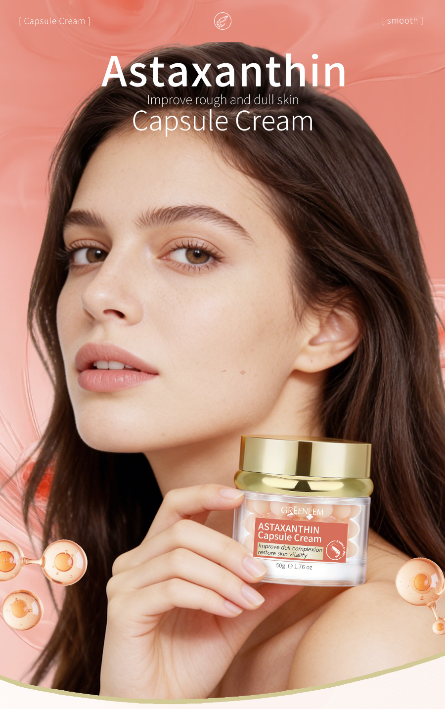 Greenlem Astaxanthin Improve Rough and Dull SkinCapsule Cream(pic3)